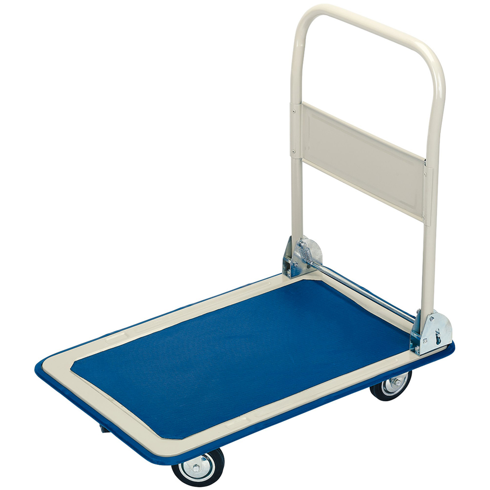 Draper Platform Trolley Folding Handle 630 x 480 x 850mm Image 1