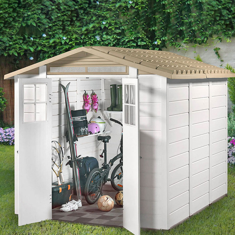 Shire 6 x 8ft Tuscany Evo 240 Plastic Garden Shed Image 2