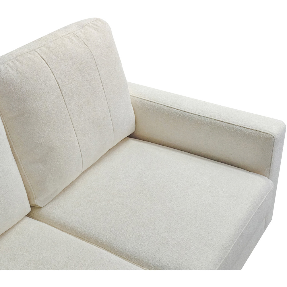 Aspire Pad 3 Seater Natural Compact Sofa with Reversible Chaise Image 4