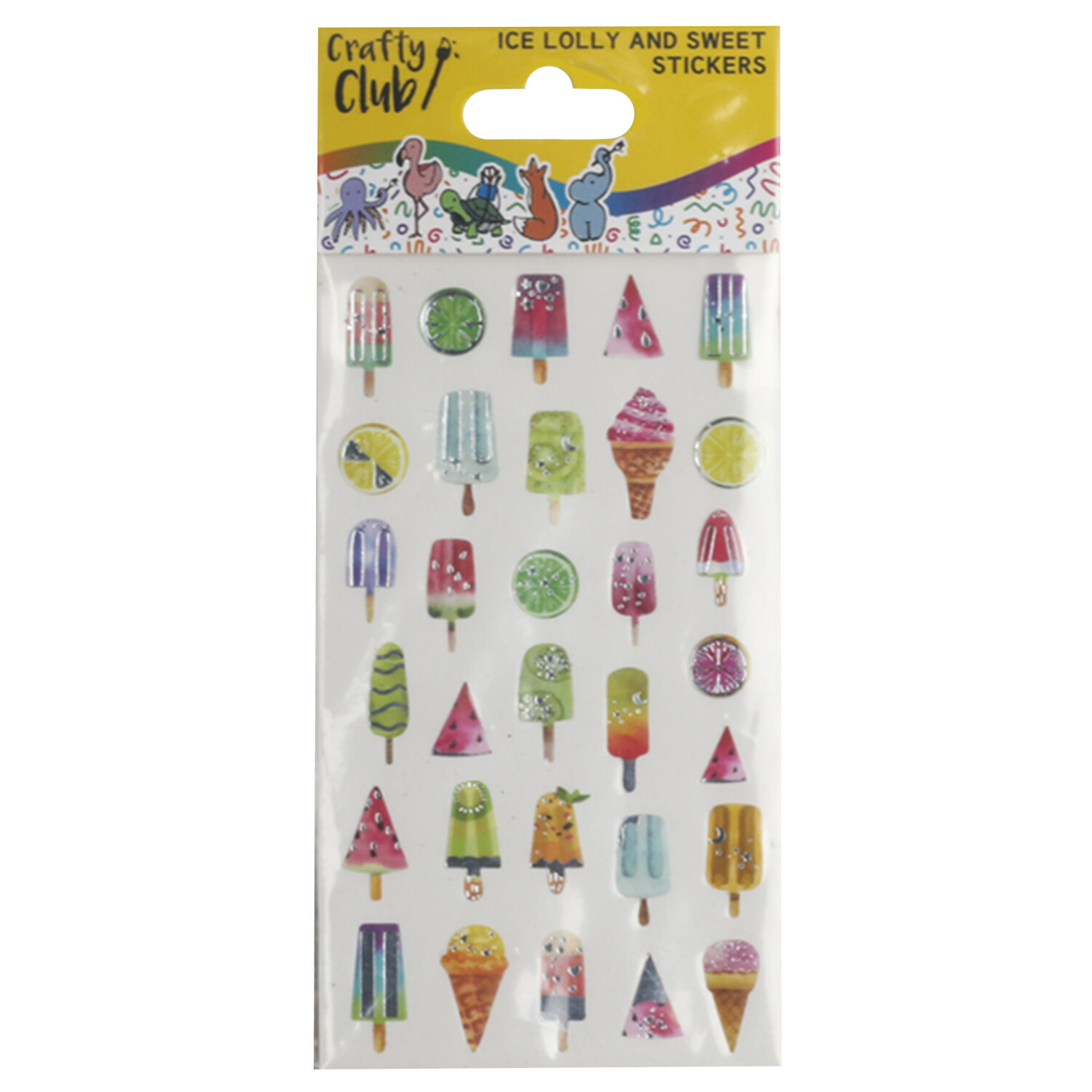 Ice Lolly and Sweet Stickers - Multicolour Image
