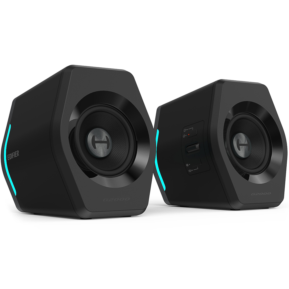 Edifier G200 2.0 Black Bluetooth Gaming Speakers with RGB Lighting 48W Image 1