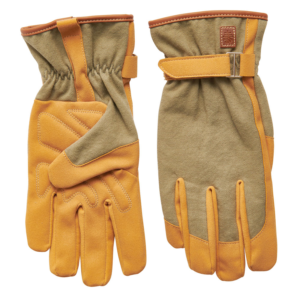Wilko Green Professional Gloves with Strap Image 1