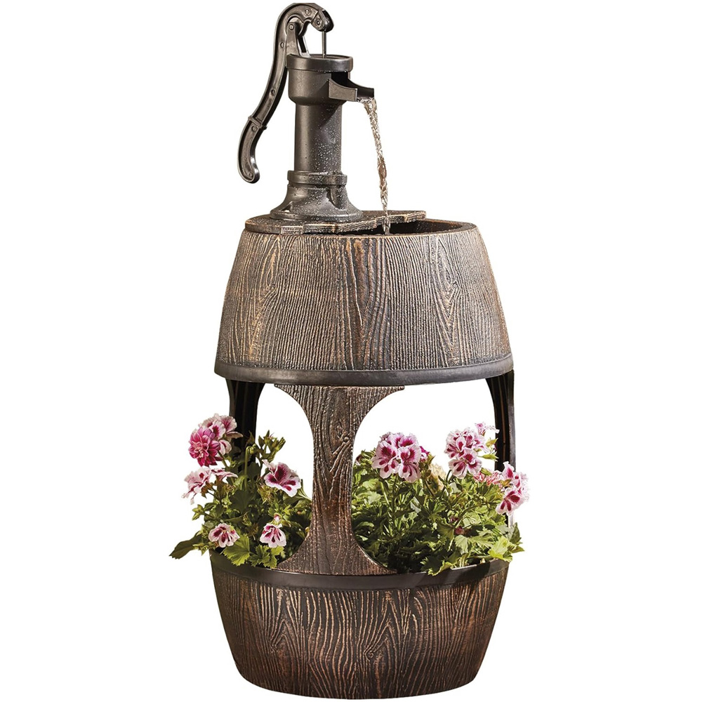 Garden Gear Barrel Fountain Planter Image 1