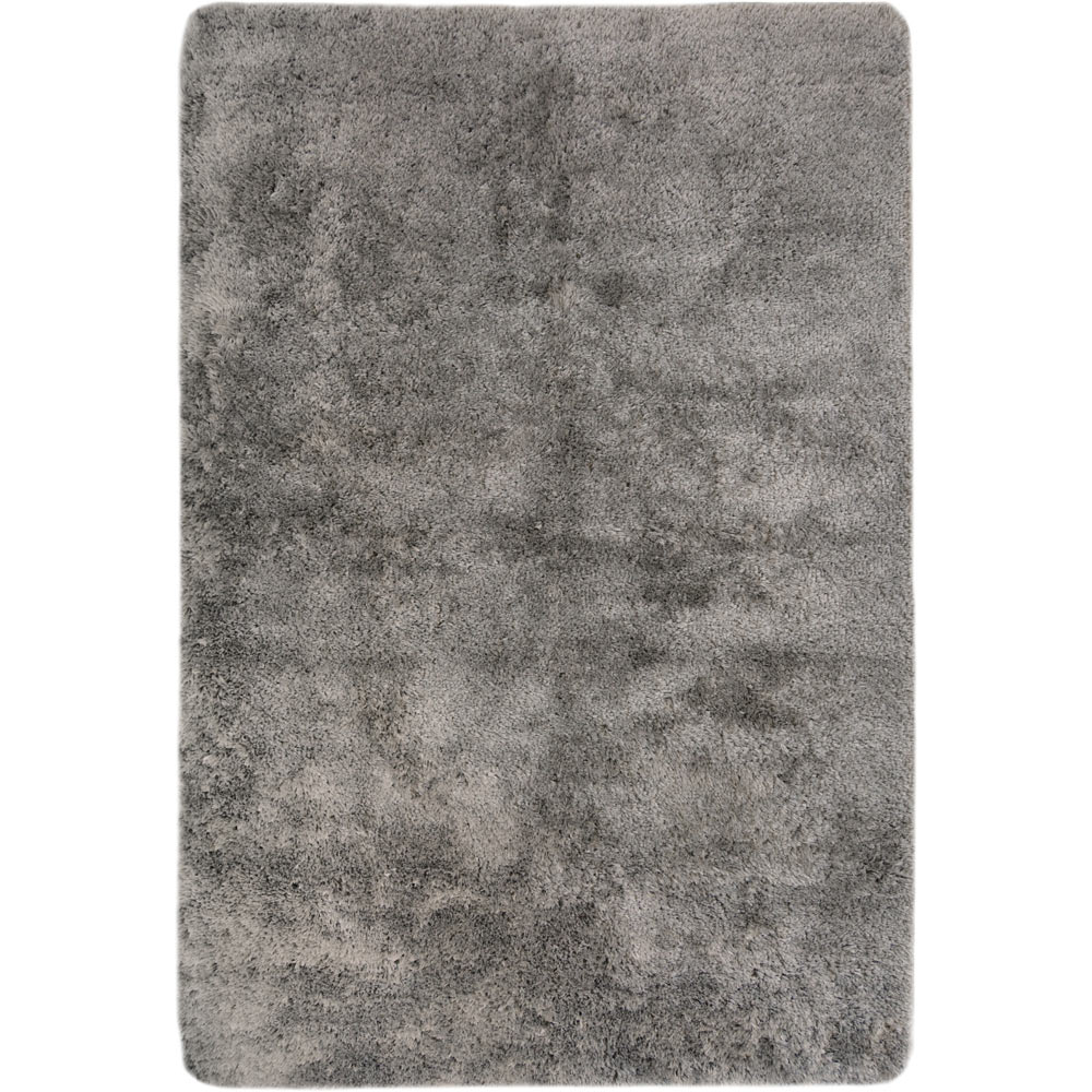 Homemaker Grey Soft Washable Rug 140 x 200cm Image 1