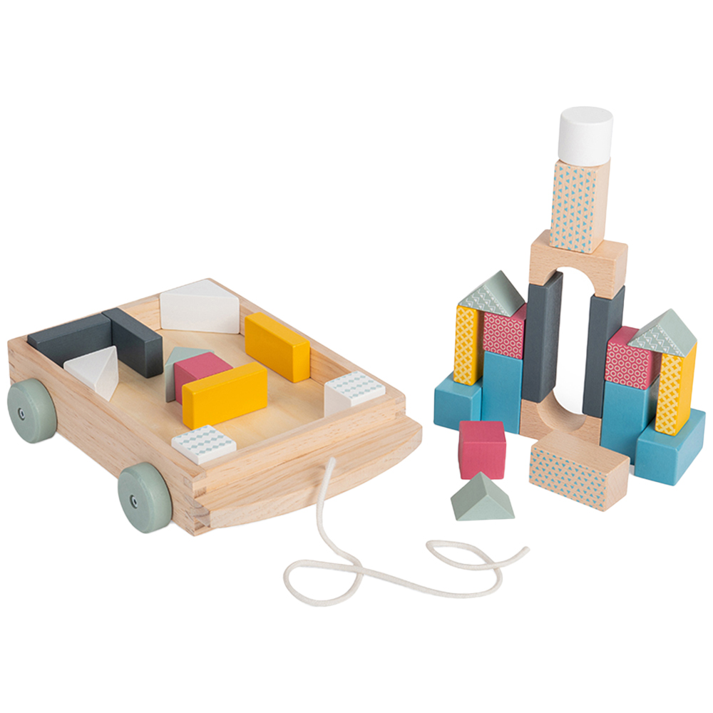 Bigjigs Toys FSC Brick Cart Multicolour Image 3
