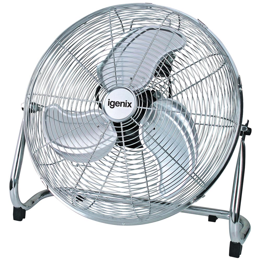 Igenix Silver Chrome Air Circulator Fan 18 inch Image 1