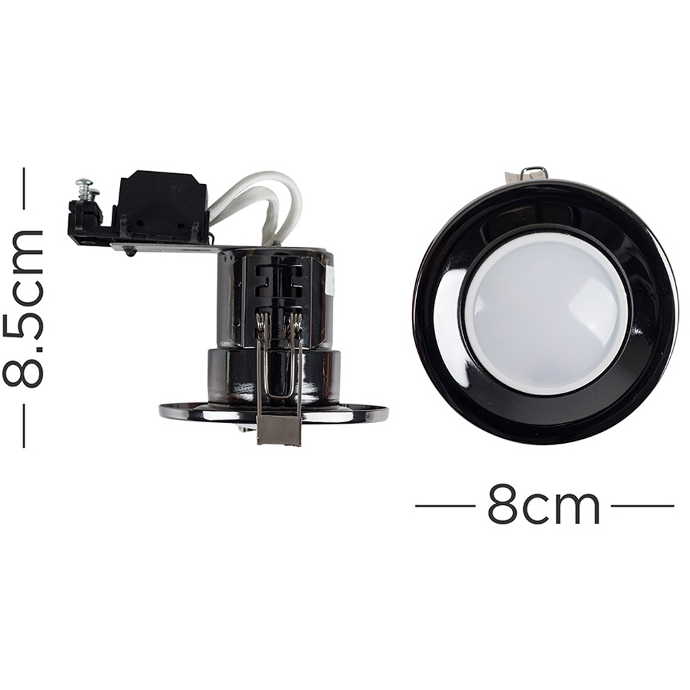 ValueLights Black Chrome Warm White LED Ceiling Downlight 20 Pack Image 5