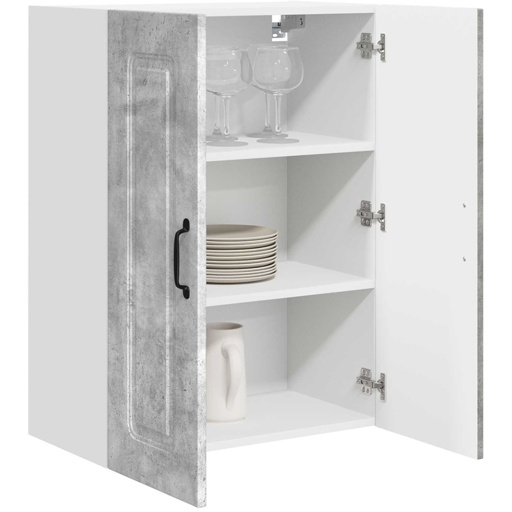 vidaXL Kalmar 2 Door Concrete Grey Wall Kitchen Cabinet Image 3