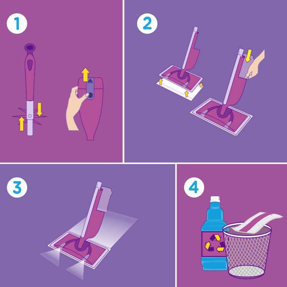 Flash Powermop Refill Pads 8 Pack Wilko