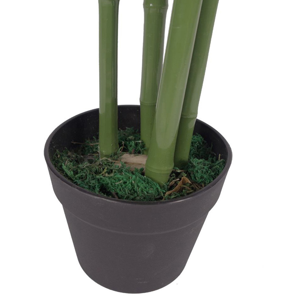 Leaf Artificial Green Bamboo Plant Pot 120cm Image 3