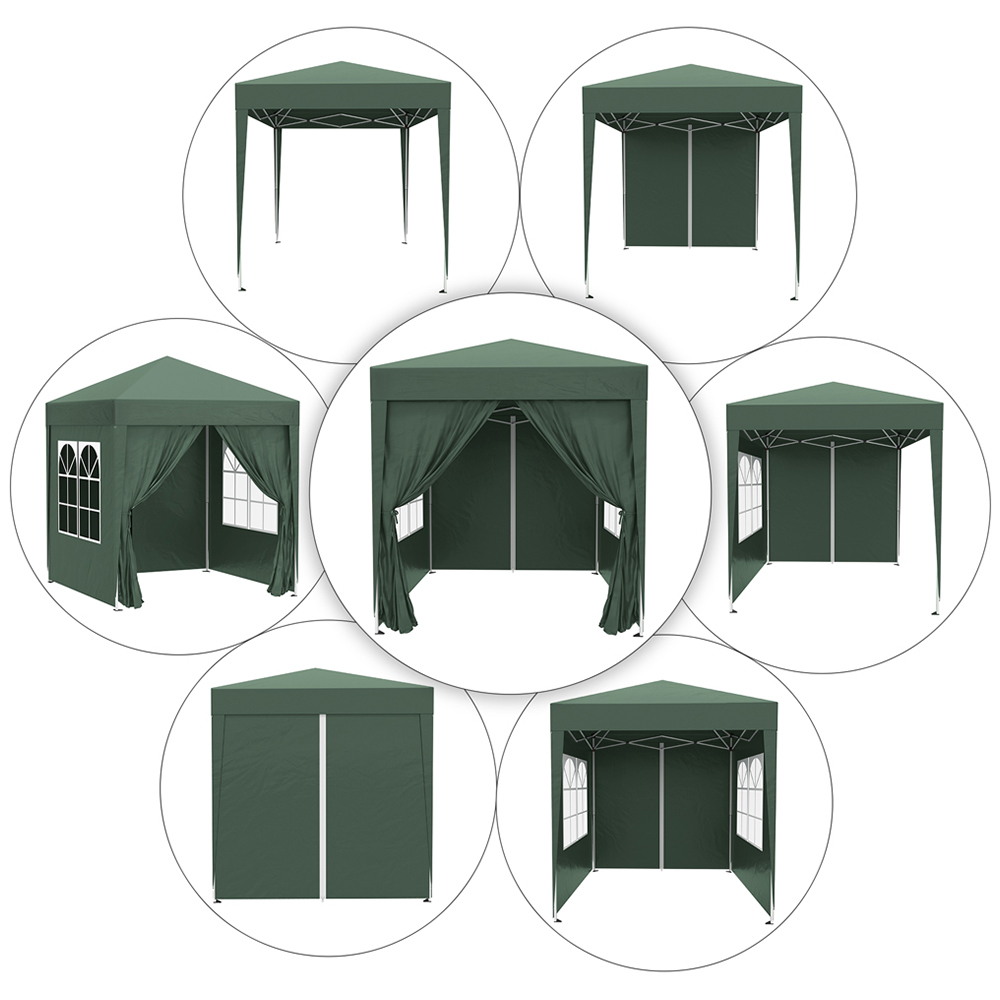 Outsunny 2 x 2m Green Marquee Gazebo Party Tent Image 4
