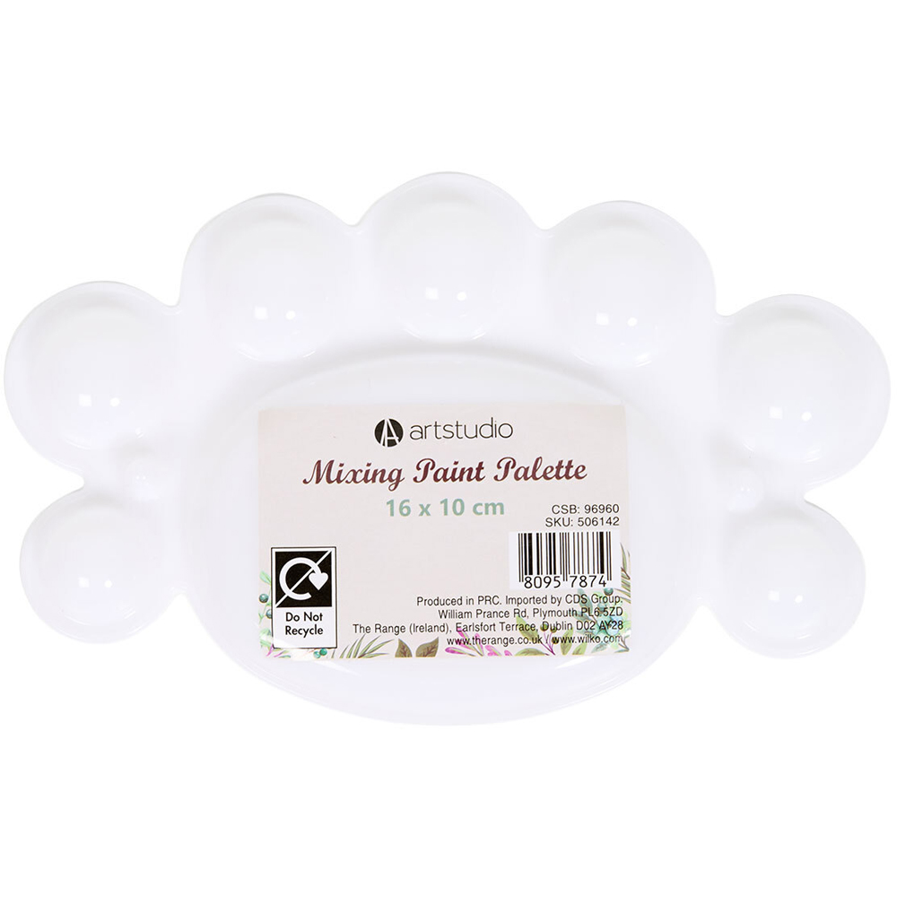 Washable Mixing Paint Palette White Image 4