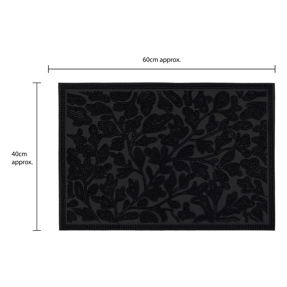 JVL Botany Rubber Scraper Doormat 40 x 60cm Image 8