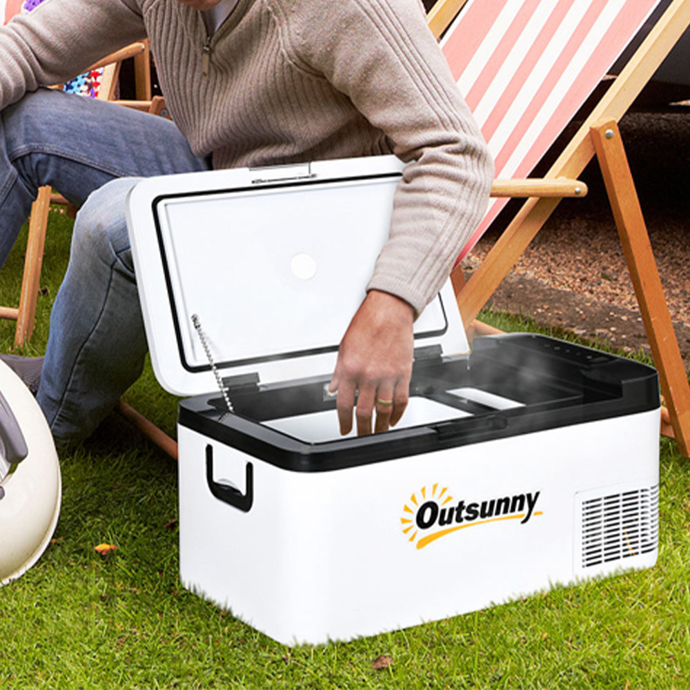 Outsunny 12V LED 18L Portable Cooler Image 2