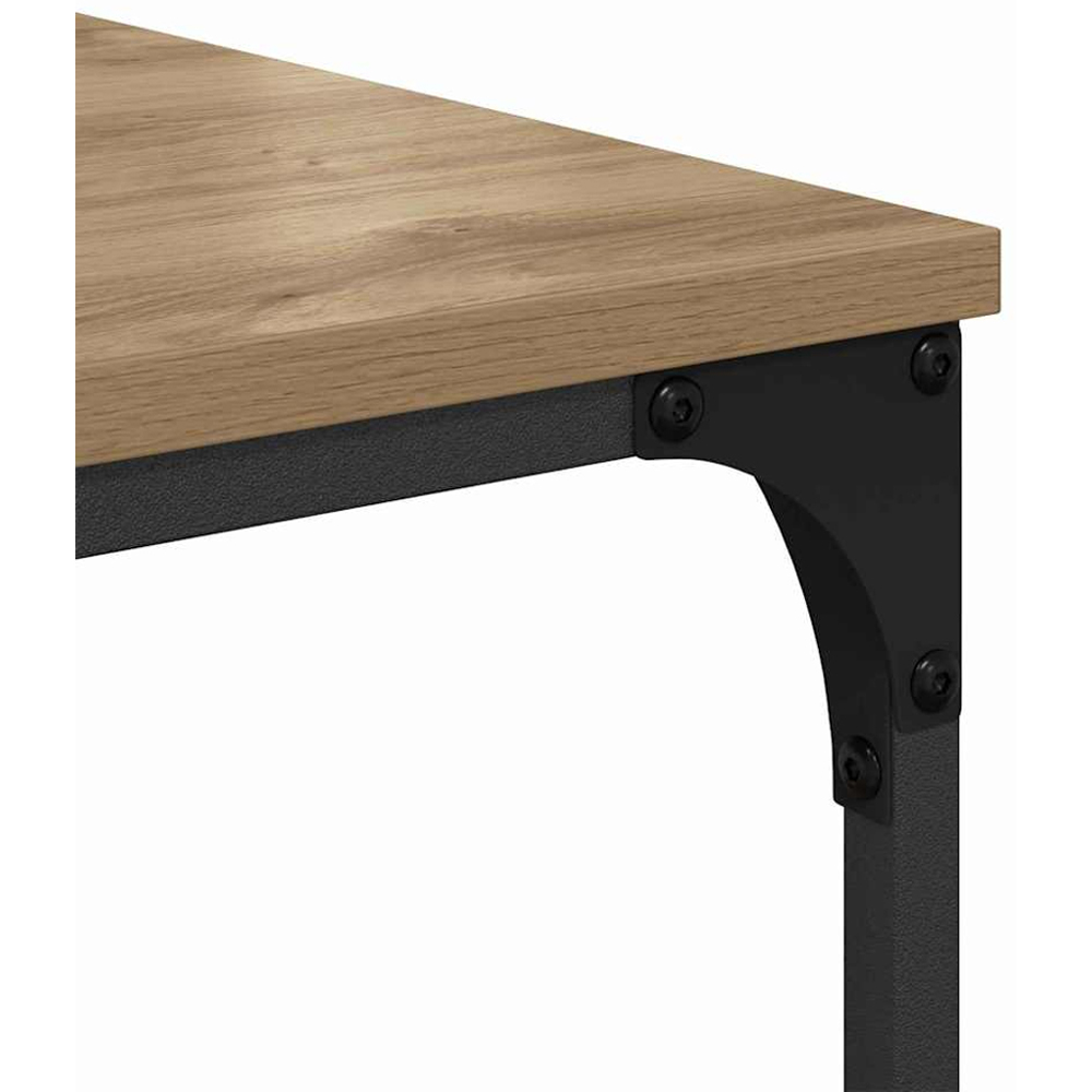 vidaXL 7 Shelf Artisan Oak Bookcase Image 4