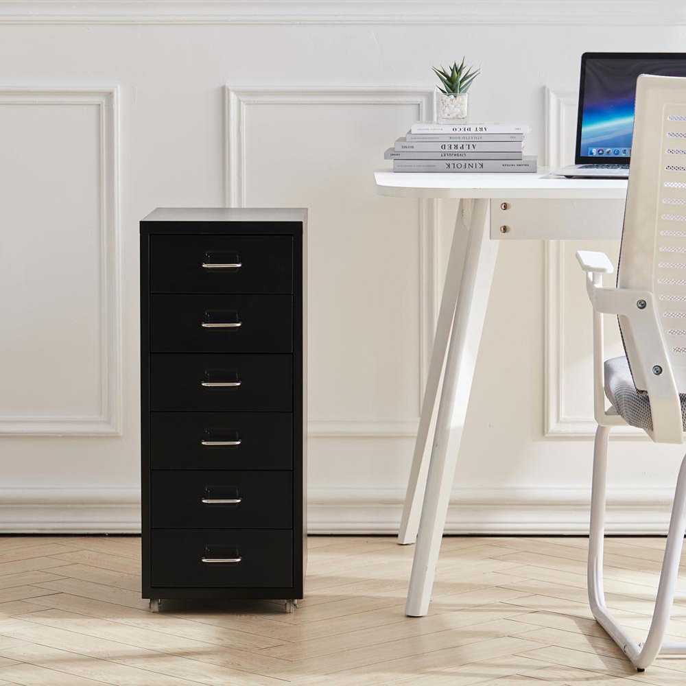 6 Drawer Cabinet with Wheels Image 6