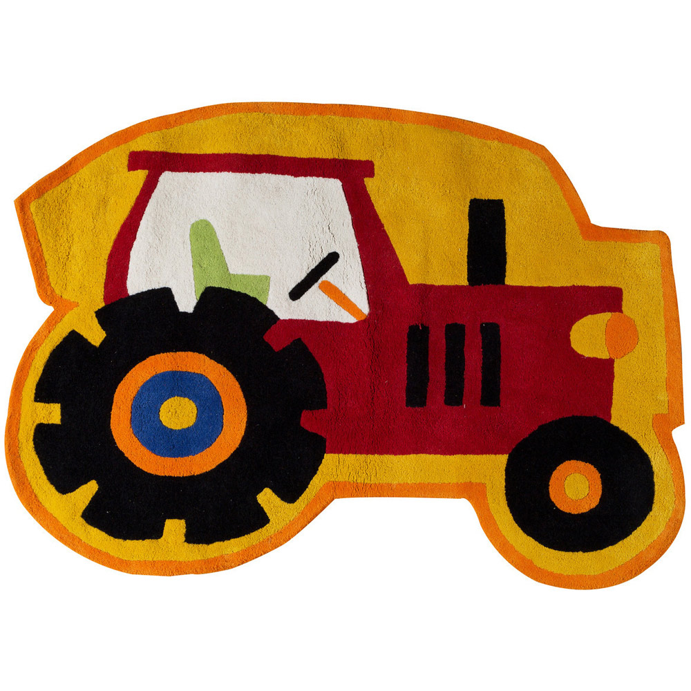 Premier Housewares Kids Tractor Rug Image 1