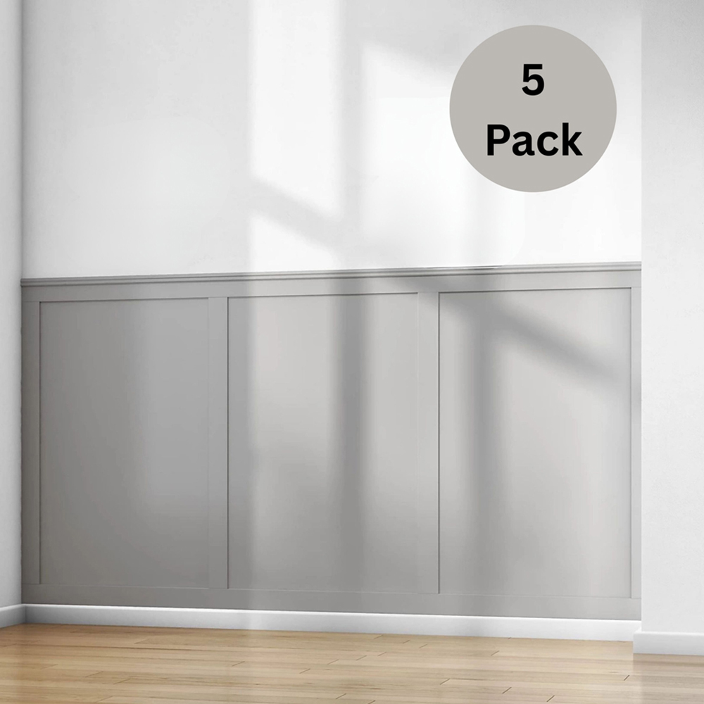 Cheshire Mouldings 7 Strip MDF Modern Wall Panel Kit 2000 x 63mm 5 Pack Image 2