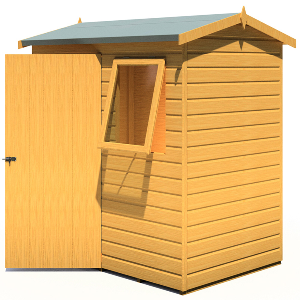Shire Lewis 6 x 4ft Style D Reverse Apex Shed Image 2