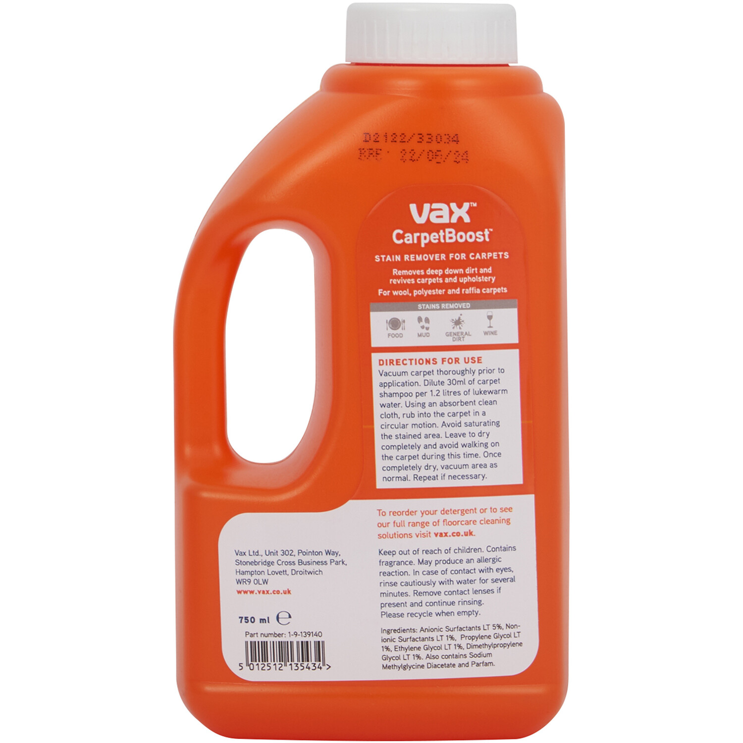 Vax CarpetBoost Stain Remover Image 2