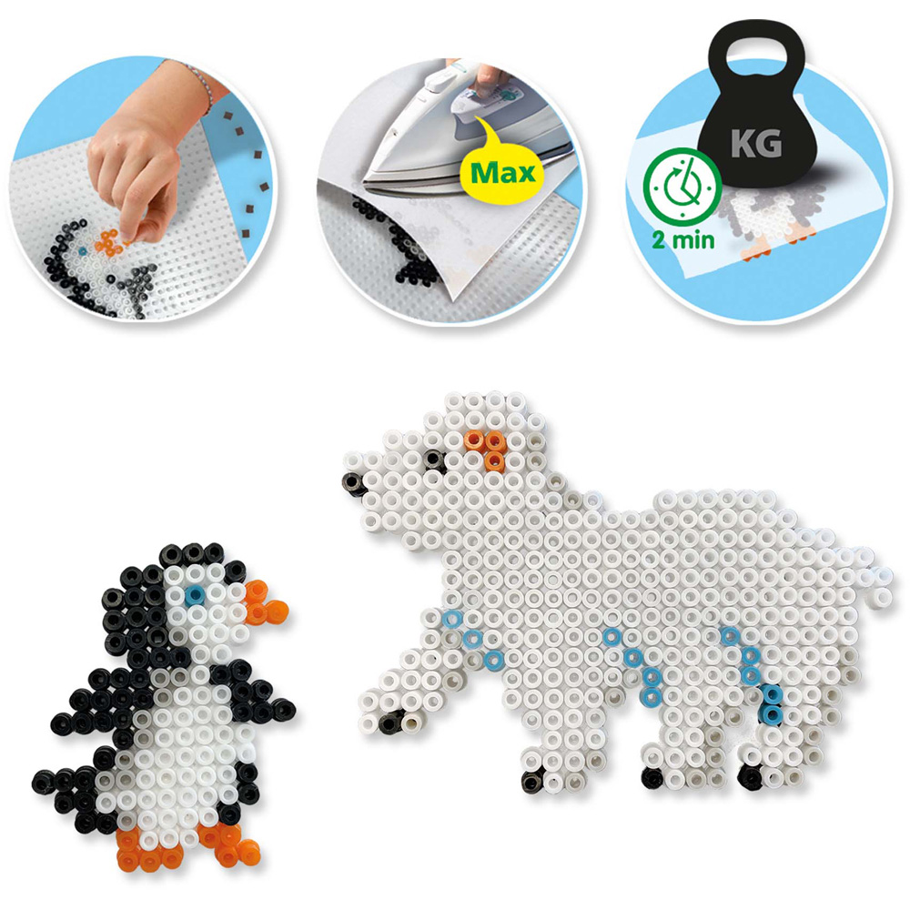 SES Creative Beedz Arctic Animals Iron On Beads Kit 2100 Piece Image 5