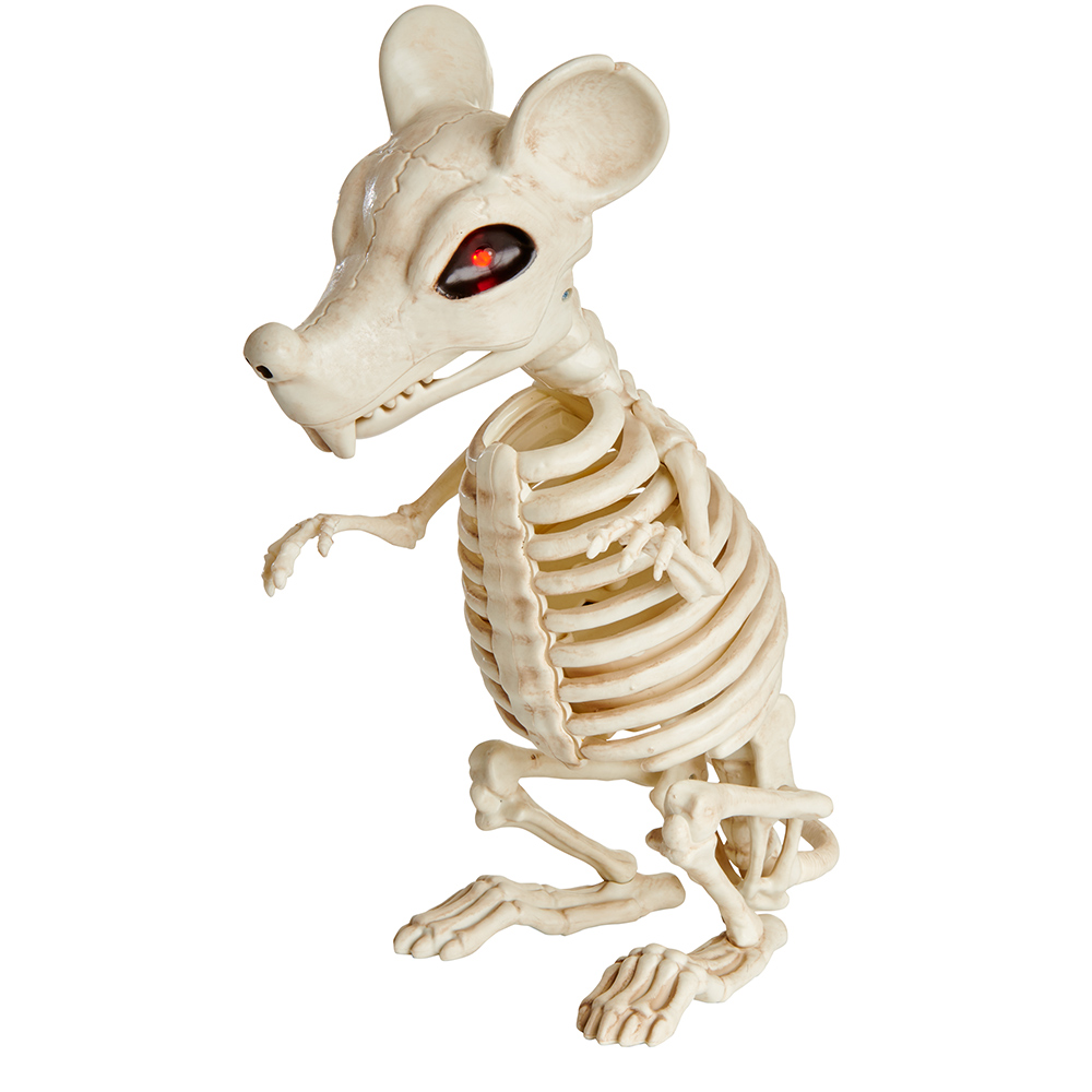 Wilko Animated Sitting Rat Skeleton Decoration Image 3