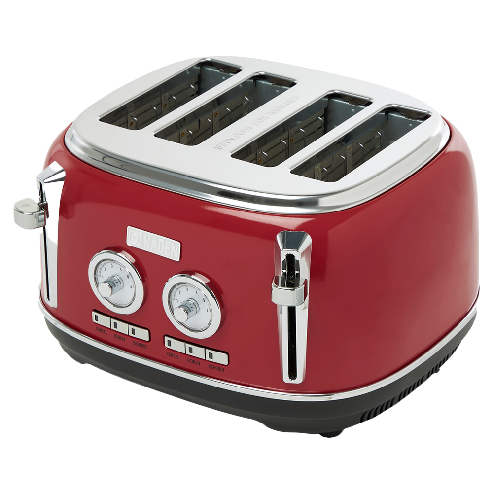 Haden Red Jersey 4 Slice Toaster Image 1
