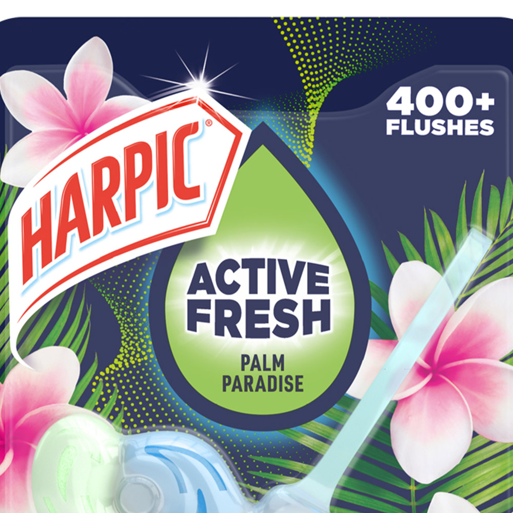 Harpic Active Fresh Palm Paradise Toilet Block Image 2