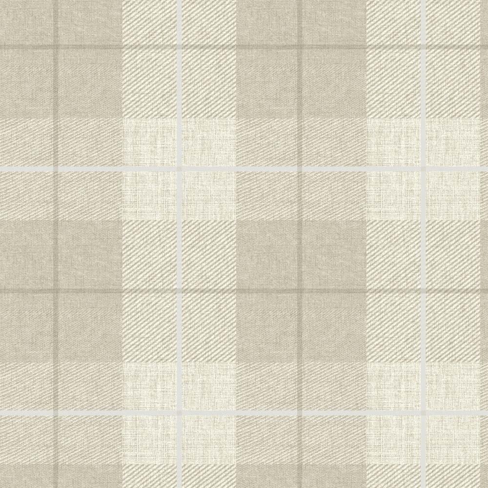 Arthouse Country Tartan Taupe Wallpaper Image 1