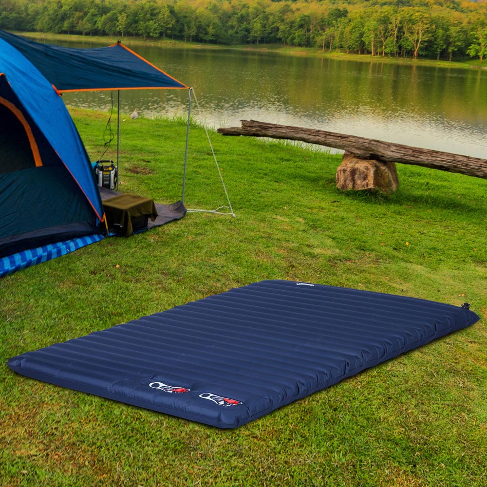 Outsunny PVC Inflating Camping Mattress 138 x 195cm Image 2