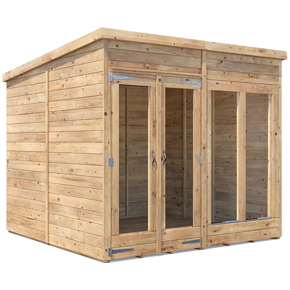 Dunster House RagePanda 8 x 8ft Modular Brown Superfelt Pent Summerhouse Image 1