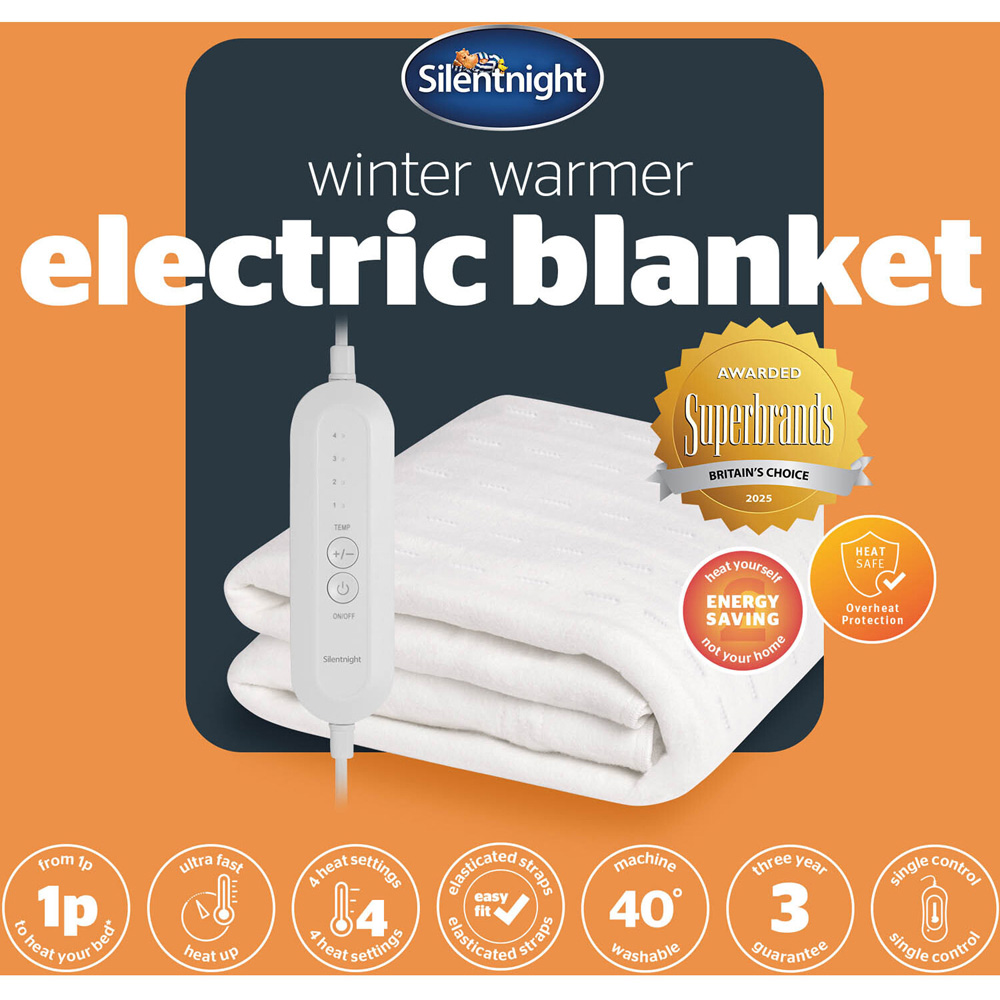 Silentnight Winter Warmer Soft Electric Blanket Double Image 6