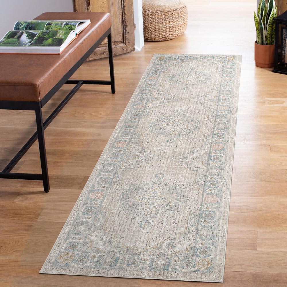Desire Rugs Maia Beige Orchid Floral Non Slip Rug 160 x 240cm Image 5
