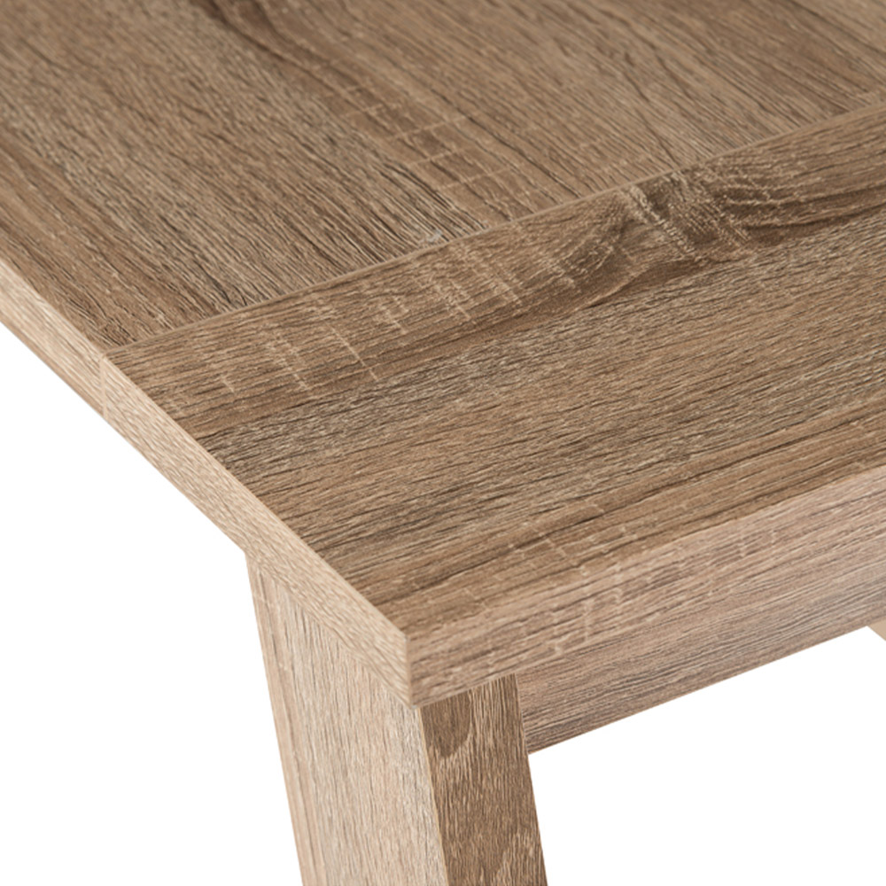 Teknik Office Baylor Sonoma Oak Effect Finish Trestle Desk Brown Image 4
