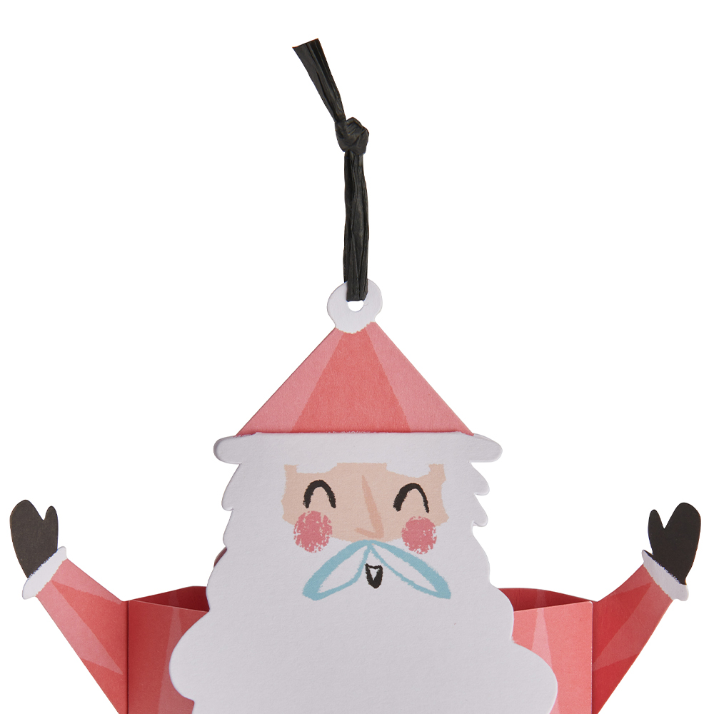 Wilko Novelty Santa Cards 6 Pack Image 3