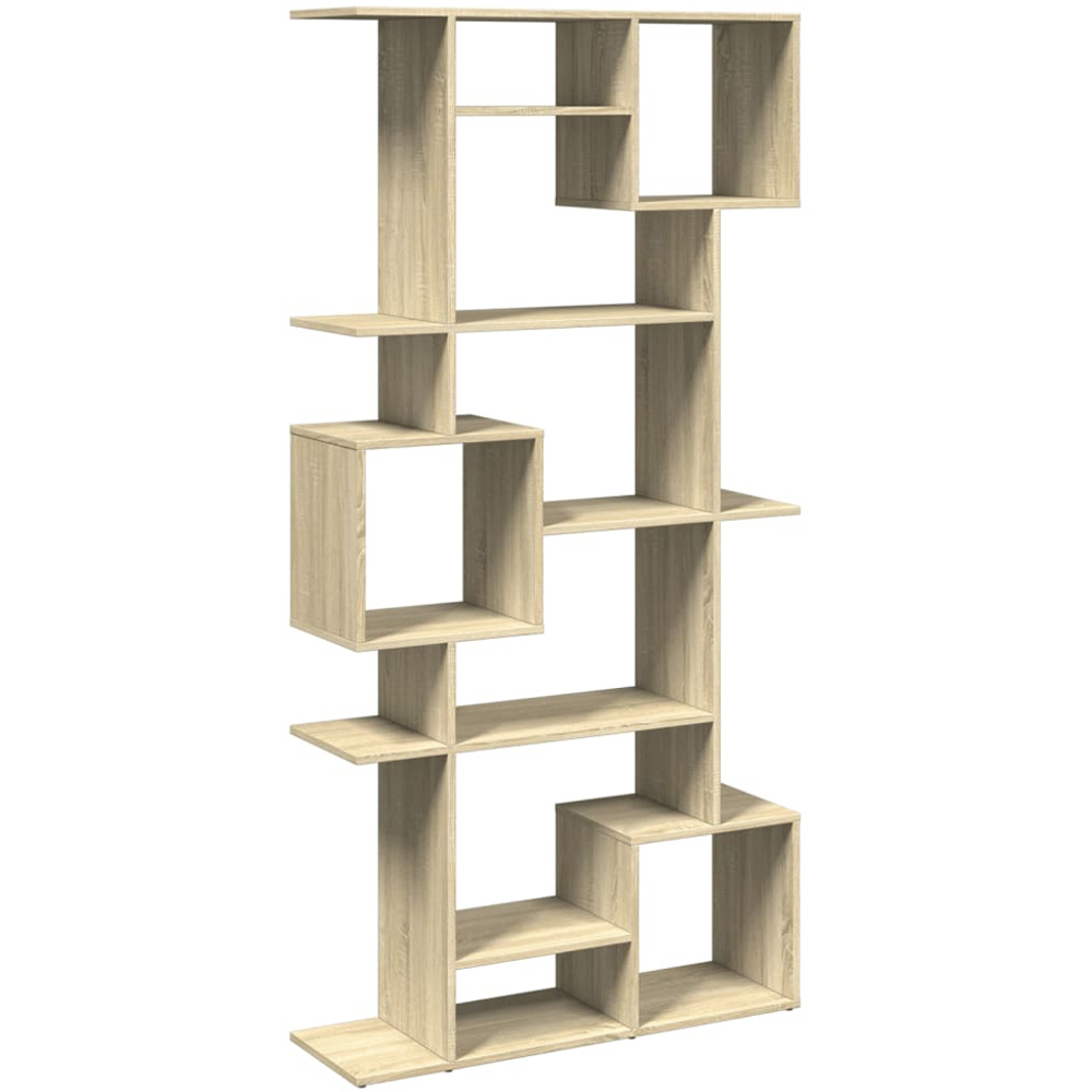 vidaXL 9 Shelf Sonoma Oak Bookcase Image 2