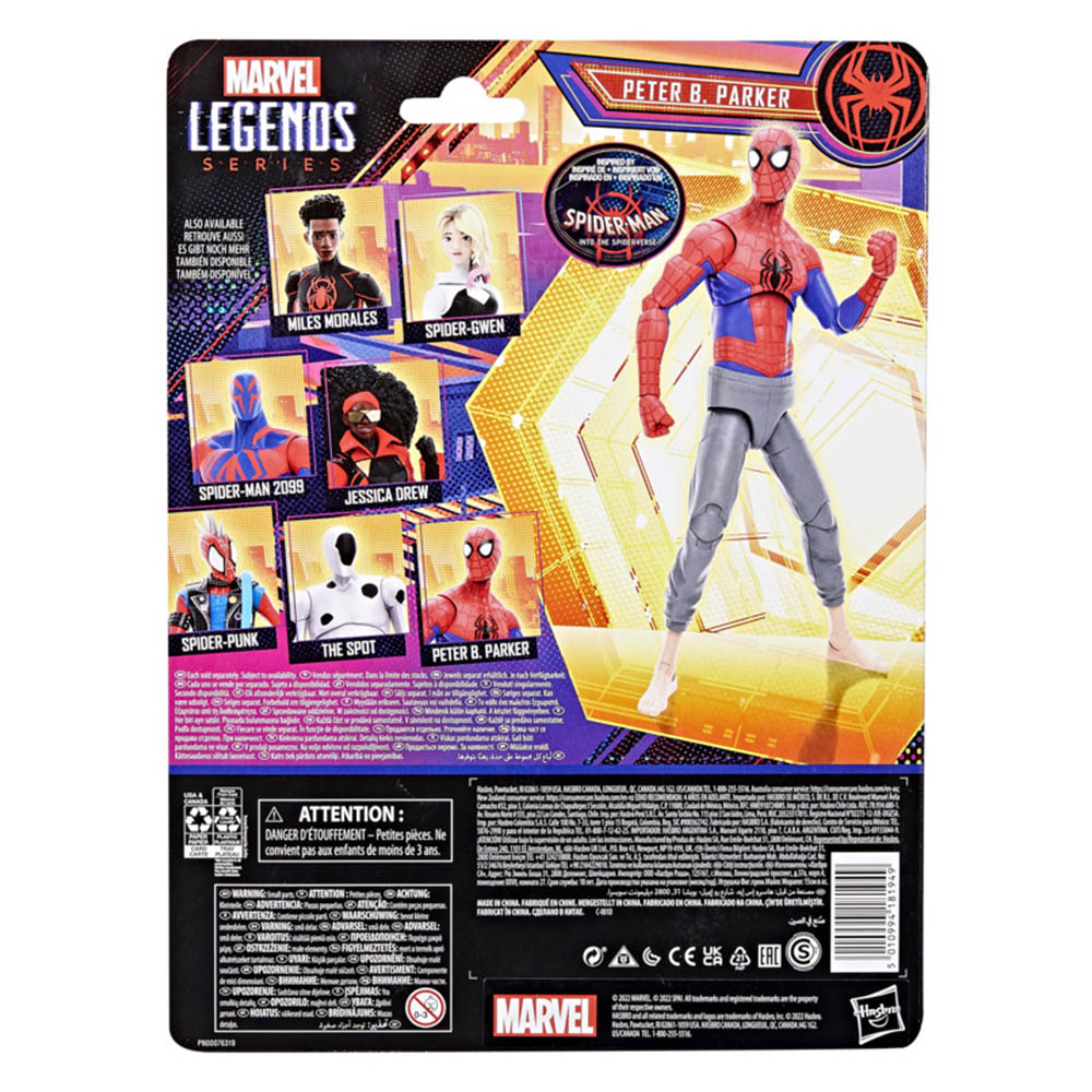 Marvel Legend Series Spiderman Across the Spiderverse 6inch Peter B Parker Image 7