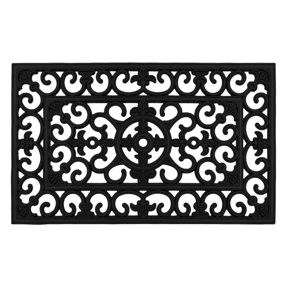 JVL Lexi Rubber Scraper Doormat 45 x 75cm Image 1