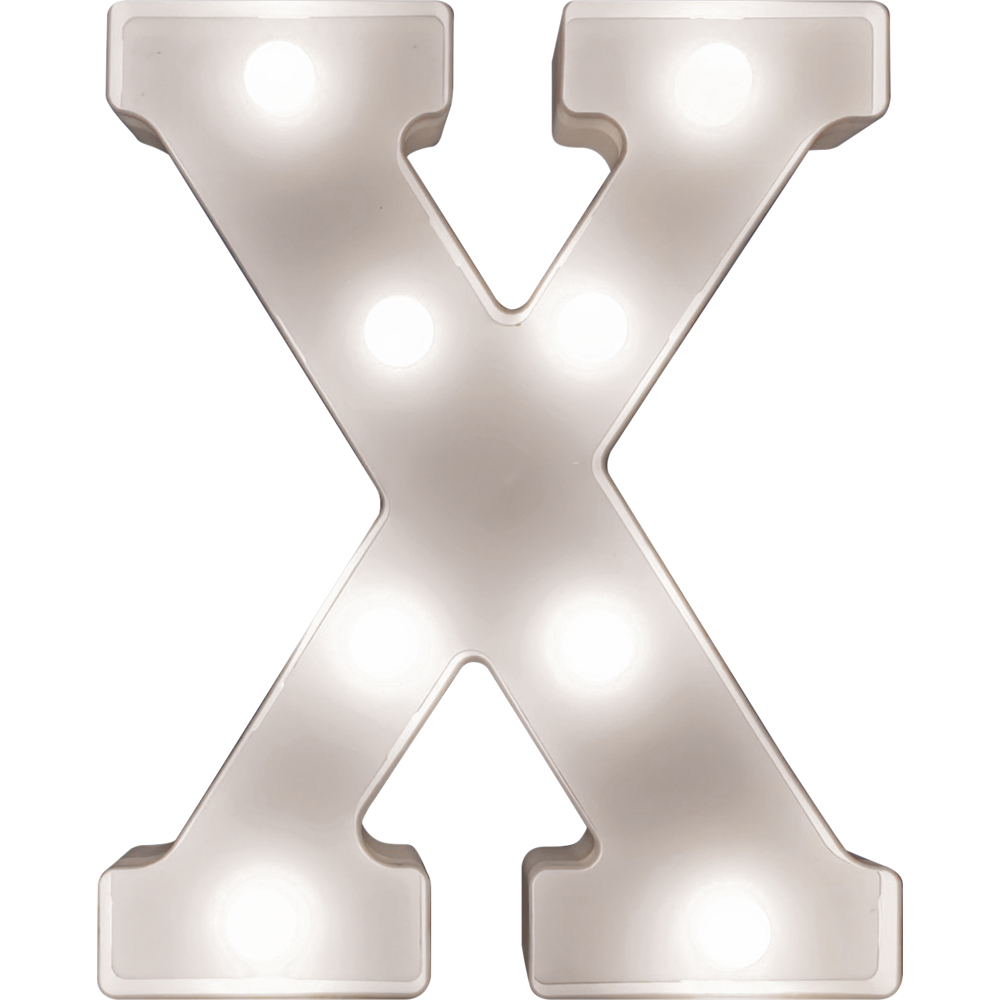 St Helens Battery Operated 3D LED Letter X Light Image 1