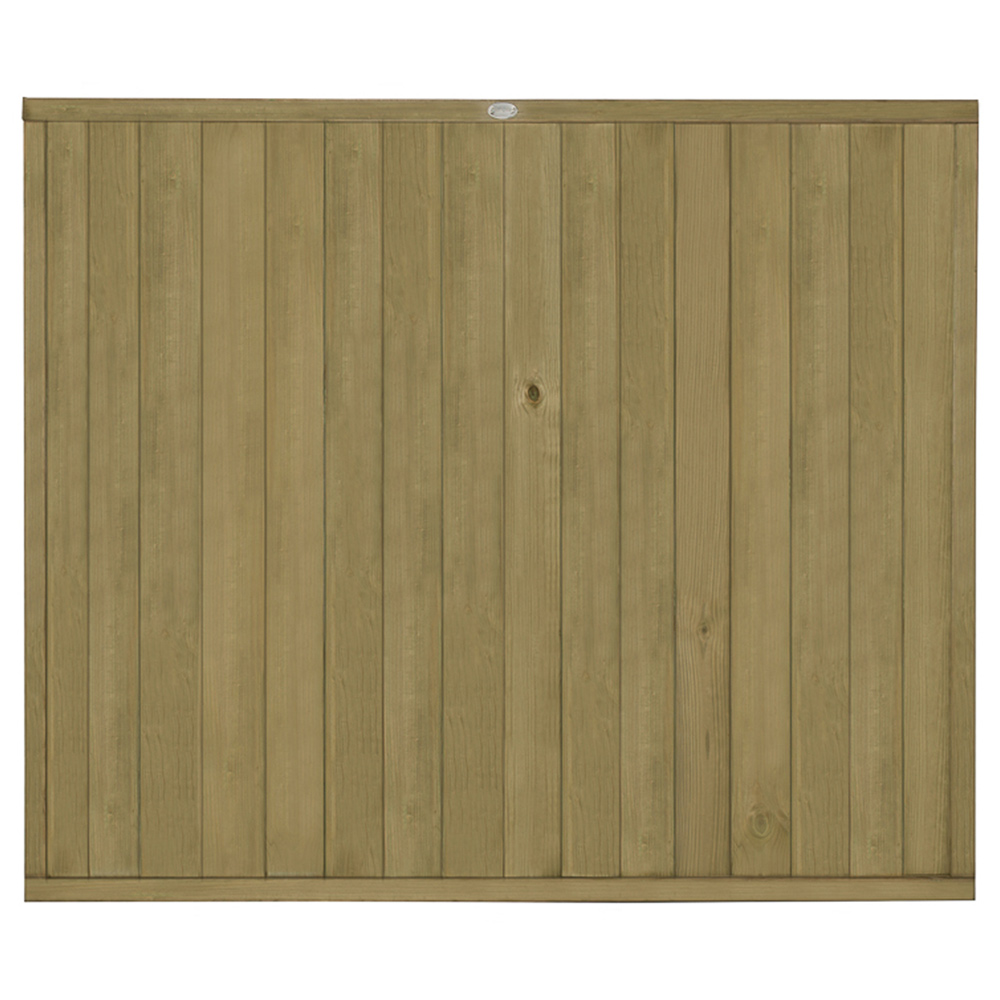 Forest Garden 6 x 5ft Vertical Tongue and Groove Fence Panel Image 2