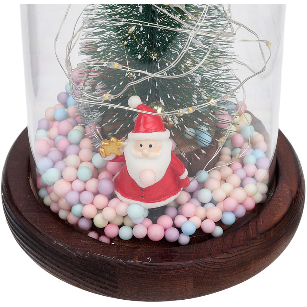 Living and Home LED Glass Dome Christmas Tree Image 7