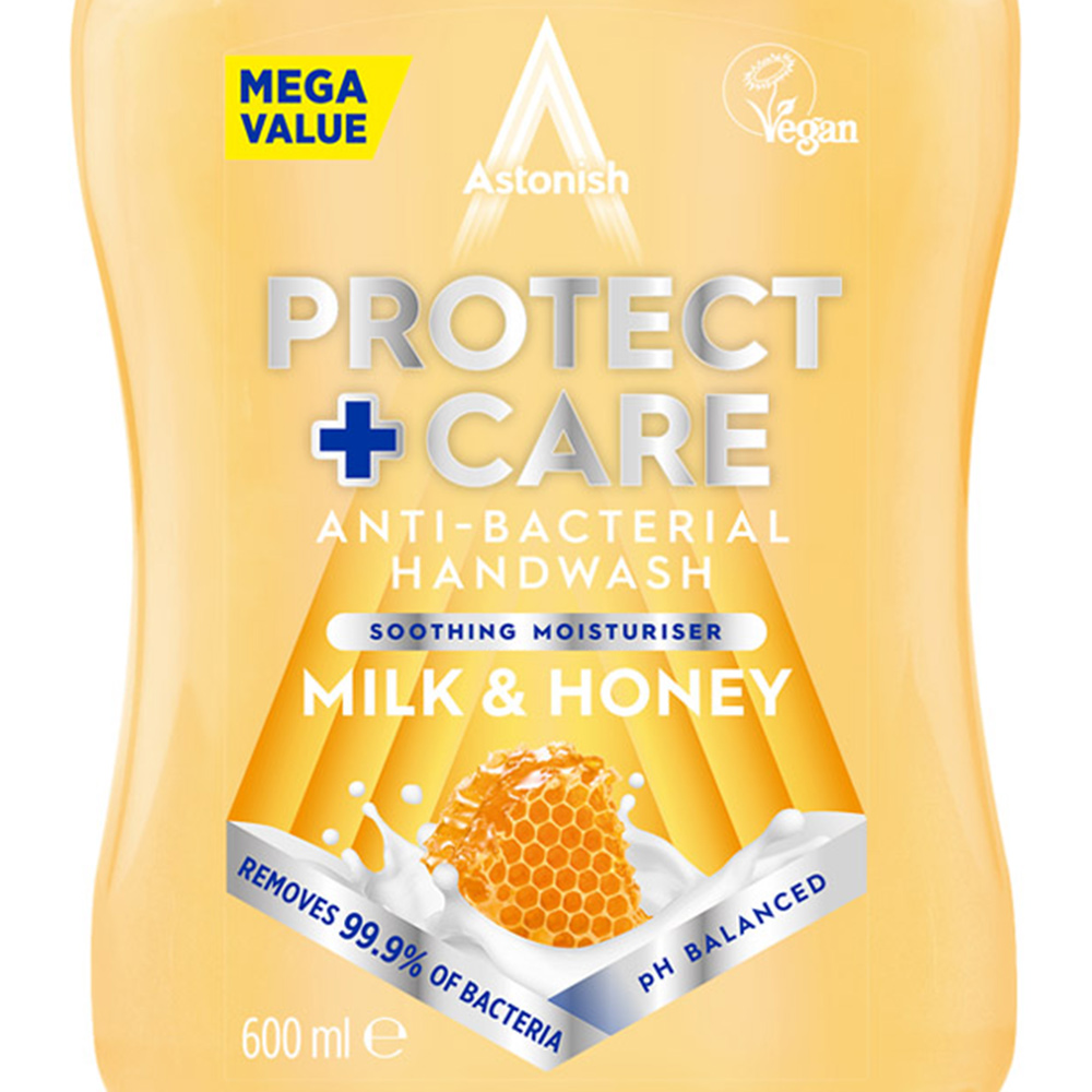 Astonish Milk and Honey Antibacterial Handwash 600ml Image 3
