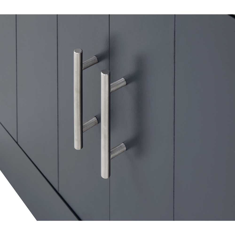 GFW Kendal 2 Door 2 Drawer Slate Blue Compact Sideboard Image 7