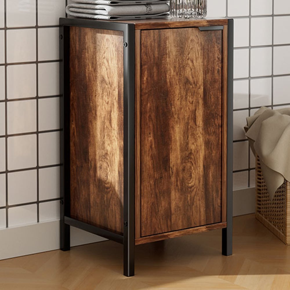 H&O Direct Single Magnetic Door Bathroom Storage Cabinet Image 1