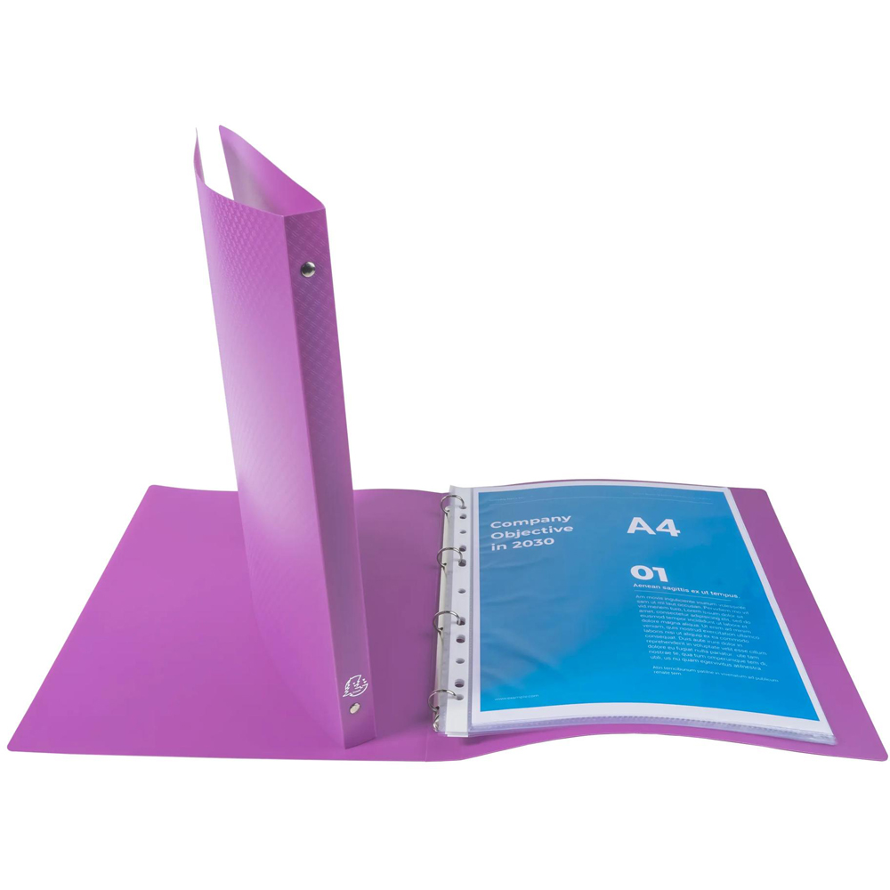 Exacompta Opak A4 Multicolour 4R Ring Binder 1.5cm 20 Pack Image 4