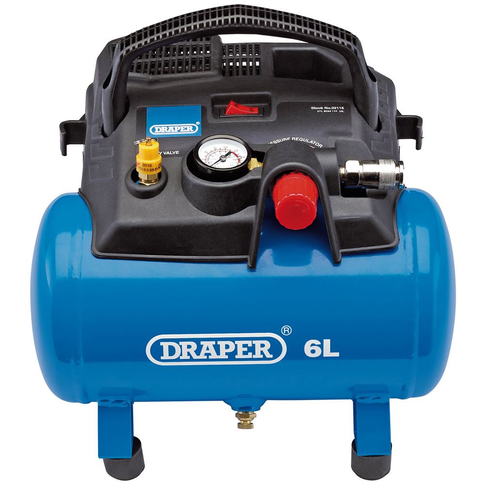 Draper 6L Oil Free Air Compressor 1.2kW Image 2