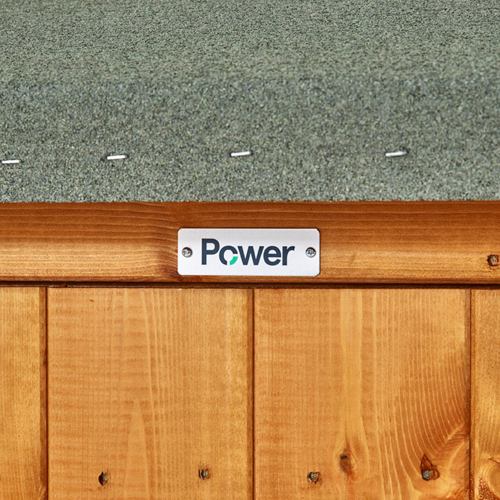 Power Sheds 6 x 6ft Apex Wooden Shed with Window Image 3