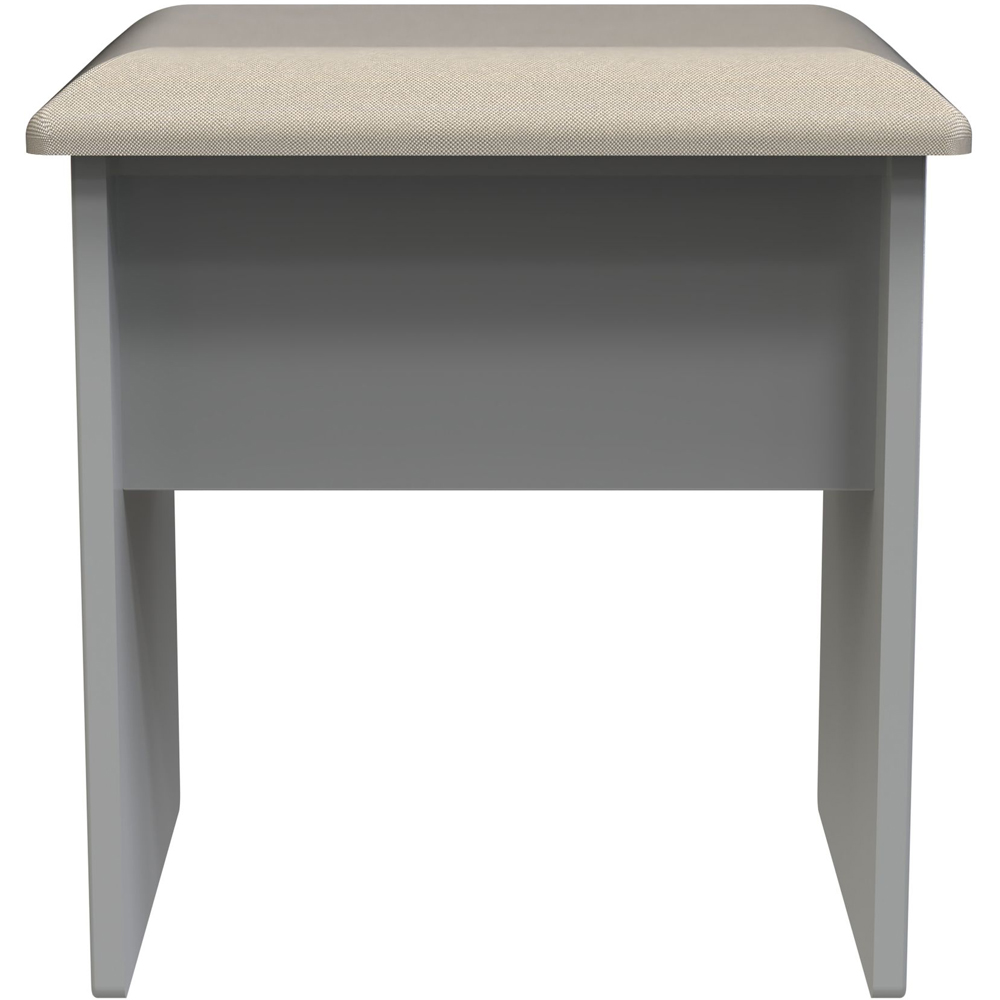 Crowndale New York Dusk Grey Vanity Dressing Table Stool Image 3