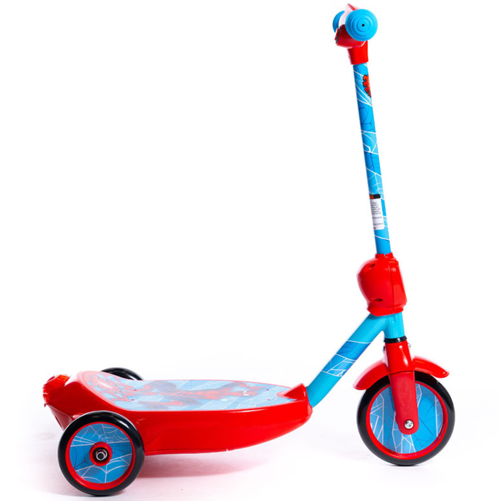Huffy Marvel Red and Blue Comics Spider-man Bubble Electric Children's Scooter Image 2