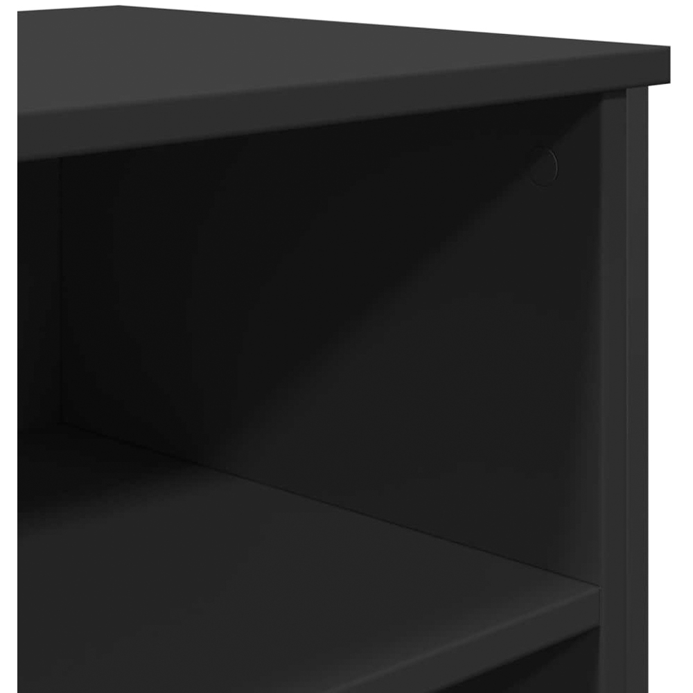 vidaXL 6 Shelf Black Sideboard Image 6